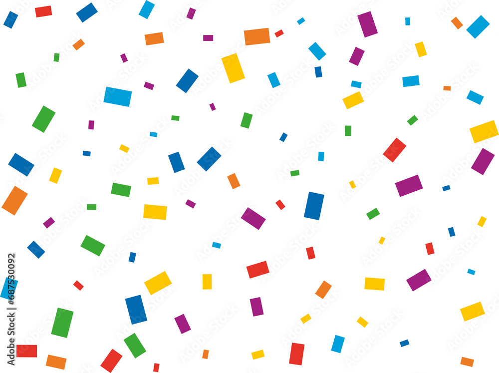 Rectangular Rainbow Confetti Rectangular Rainbow Confetti