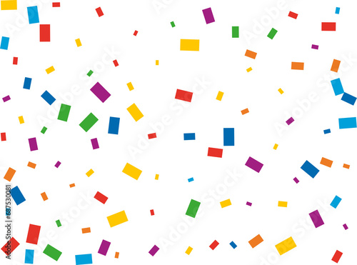 Rectangular Rainbow Confetti