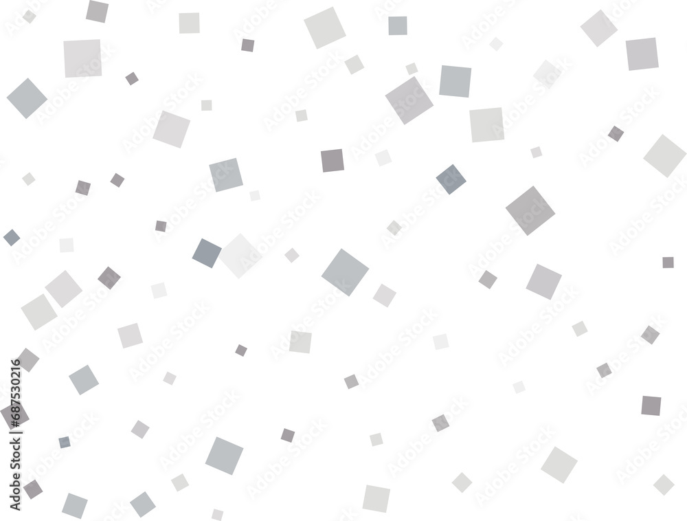 Silver Square Confetti Silver Square Confetti