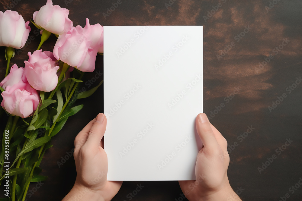 Obraz premium Elegant simple greeting card