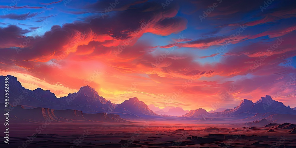 Twilight Desert Panorama