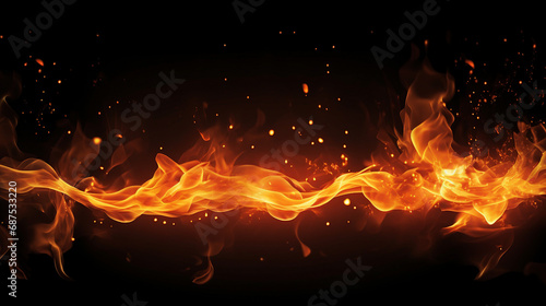 Dynamic Fire Sparks Background: Realistic Vector Illustration of Burning Sparkler, Creating a Festive Atmosphere for Celebrations, Events, and Holidays - Beautiful and Vibrant Night Illumination.