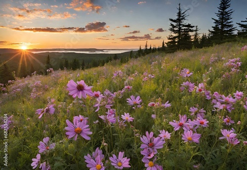 Wildflower Waltz: Nova Scotia's Cape Breton Highlands National Park Meadow Magic photo