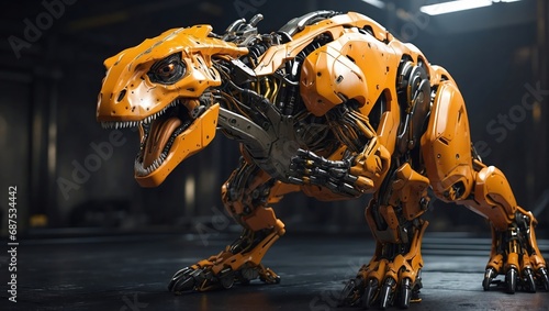 Fotografie, Tablou T-Rex Robot