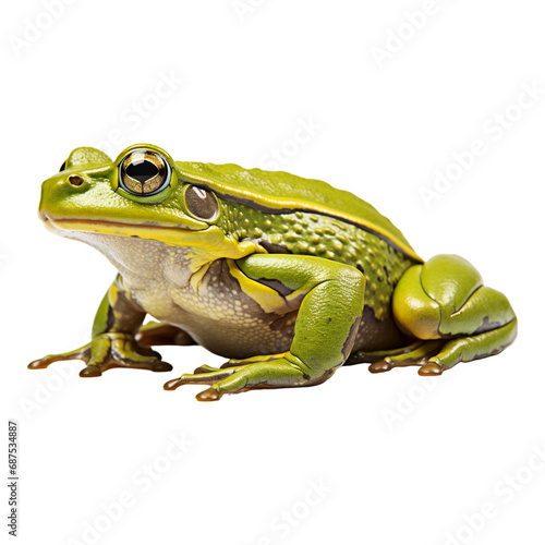 frog on white background photo