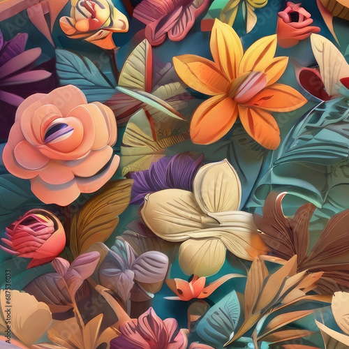 background with flowers