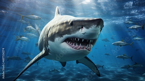 Majestic Predator  Shark s Submerged Realm