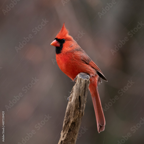 cardinal on a branch © Hal Moran