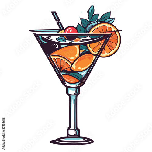 Mix fruit moctail drink moctails fresh illustration photo