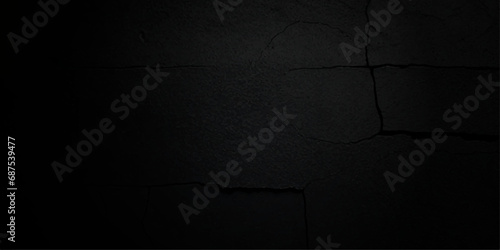 abstract black background blank concrete wall grunge stucco cracked texture.