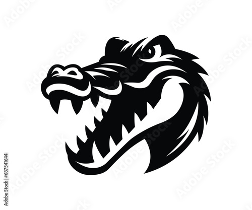 Crocodile Head Logo Vector