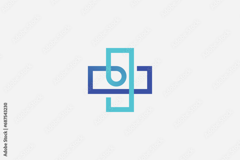 Obraz premium Cross logo design illustration vector template