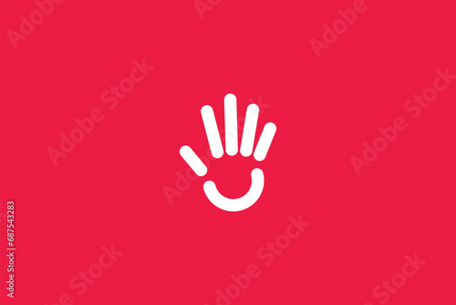 Hand logo design icon vector template