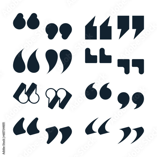 Quotation Mark, Set of Quotation Marks, Punctuation Marks