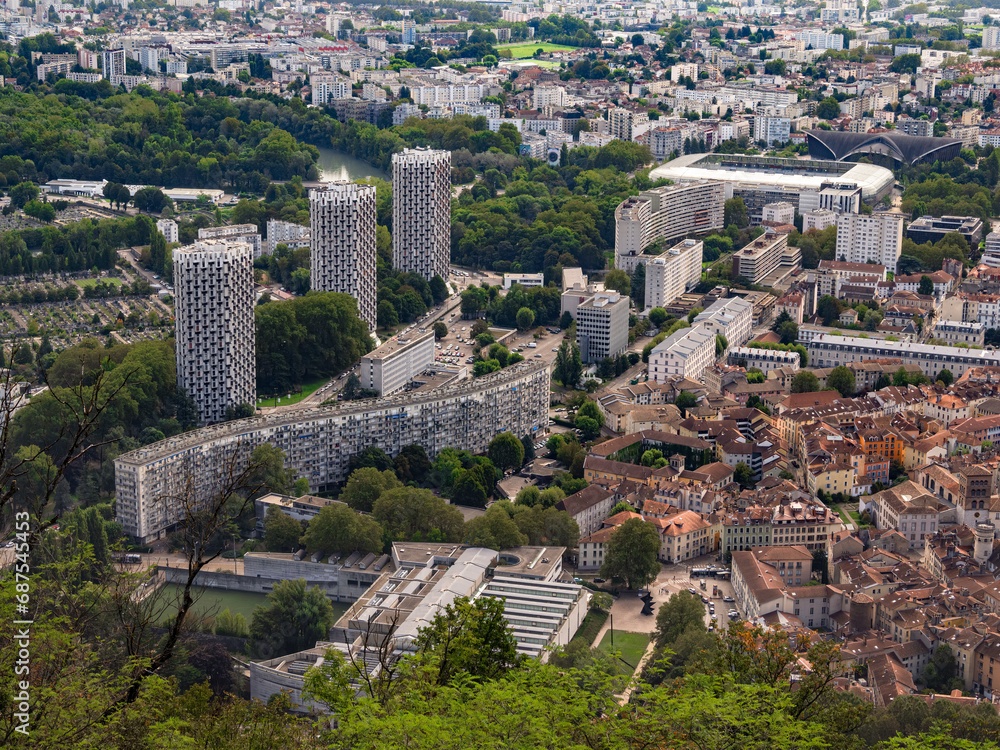  Grenoble is the capital of the French department of Isere and Dauphine in the Auvergne-Rhone-Alpes region