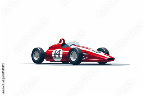 Motor Racing icon on white background