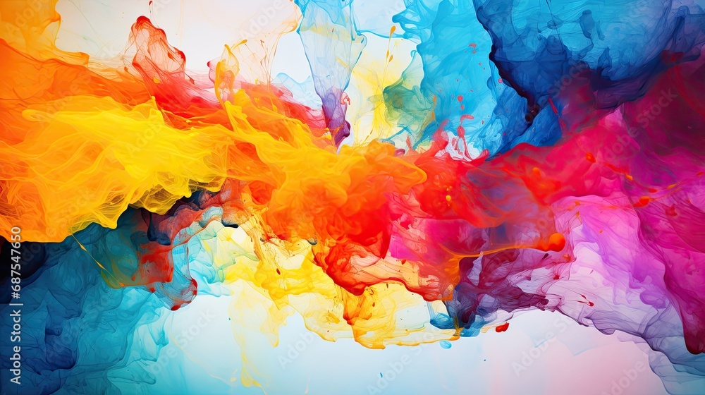 Fototapeta premium abstract watercolor background with watercolor