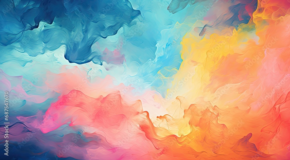 Obraz premium abstract watercolor background with watercolor splashes