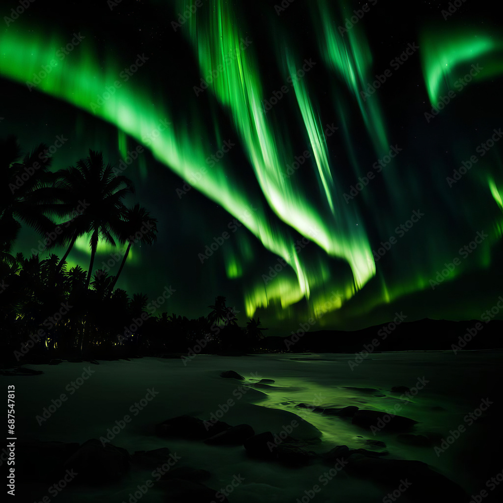 Northern lights in the tropics.