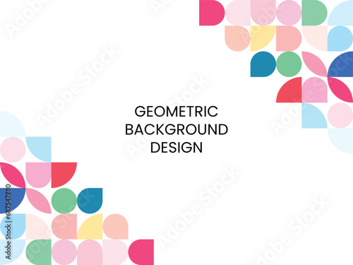 Geometric Background Design Vector
