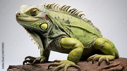 Iguana isolated on a white background