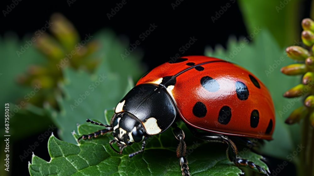Obraz premium Ladybug isolated on a white background