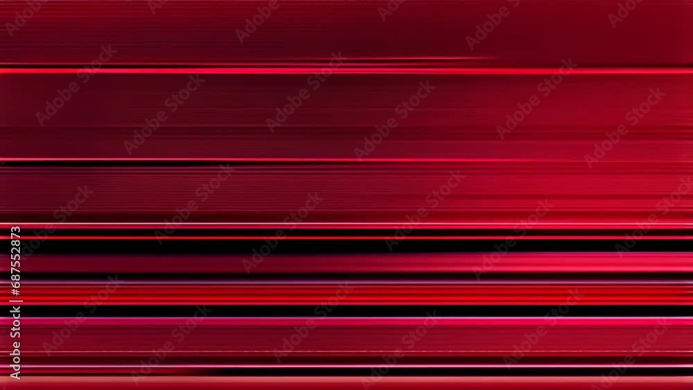 Red stripes on a screen with glitchy noise Red stripes on a screen with glitchy noise