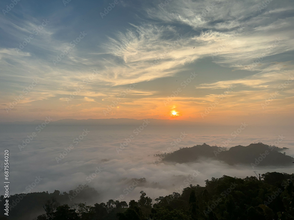 Sunrise View at Sajek Valley, Rangamati