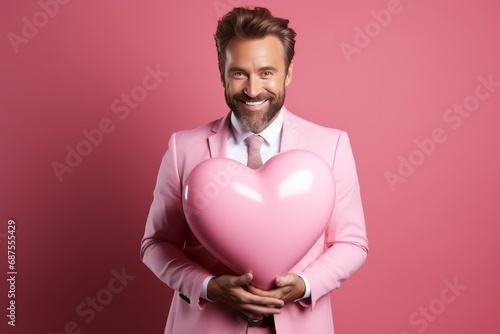 person holding a heart shaped balloon, valentine day © Tom