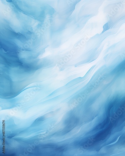 Abstract winter background. Seasons. Cool  blue tones.
