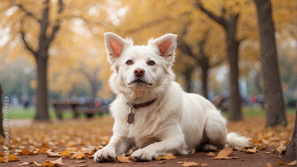 Fototapeta premium jack russell terrier in the park