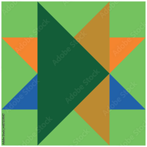 Free Download abstract geometric background with triangles and rhombuses, vector illustration. Design elements with basic geometric shapes. Simple and flat for various design needs - GFXLoad