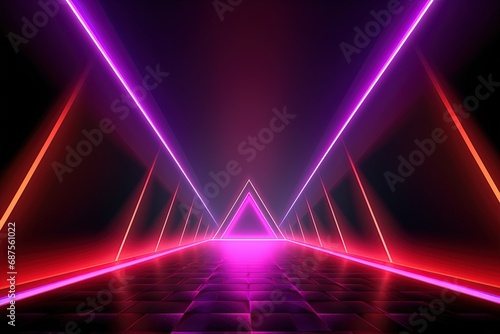 Party Pulse Abstract Neon Waves Fantastic Fusion Neon Lightscape,Neon Dance Floor Background