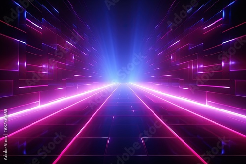 Party Pulse Abstract Neon Waves Fantastic Fusion Neon Lightscape Neon Dance Floor Background