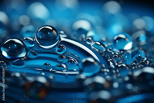 Abstract drops and liquid in motion. Biomorphic. Liquid Abstract forms with drops.