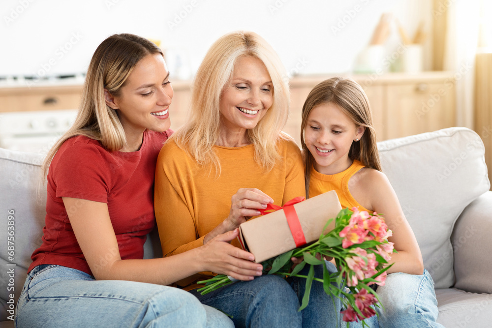Mother's Day surprise for beloved granny from daughter and granddaughter Mother's Day surprise for beloved granny from daughter and granddaughter