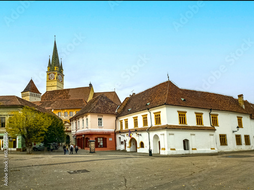 Medias town in Sibiu county, Transylvania, Romania
