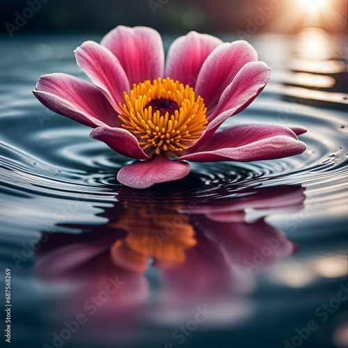 water lily/lotus flower in water