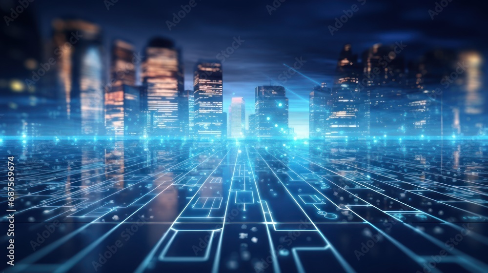 Digital Transformation in IT Background Digital Transformation in IT Background