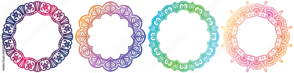 coloring art frame ribbon, clip art circle elements design. coloring art frame ribbon, clip art circle elements design.