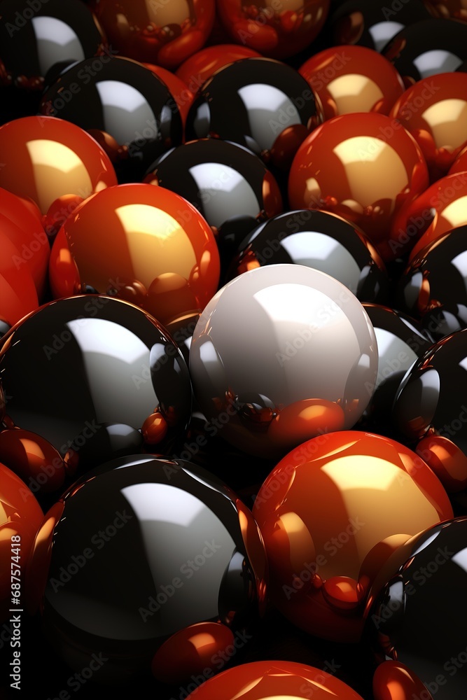 Obraz premium 3D Balloon Background, Phone Background, Banner