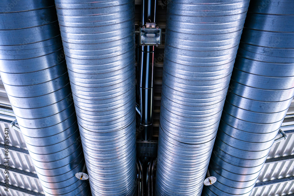 industrial steel tube of a ventilation system industrial steel tube of a ventilation system