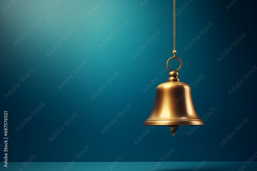 Obraz premium Bell on background space for text.