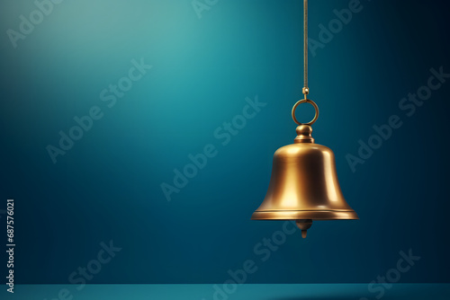 Bell on background space for text.