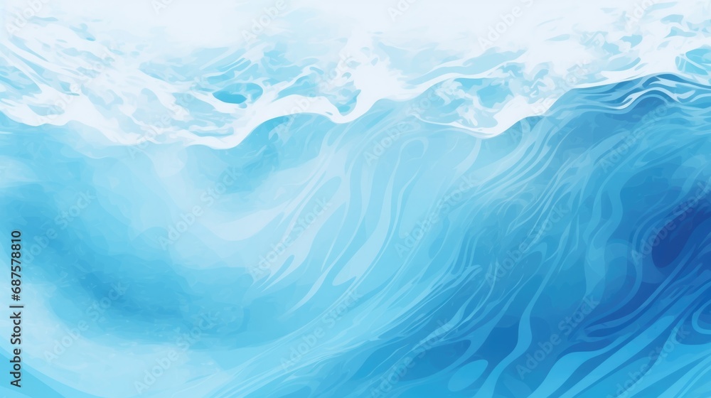 Beach waves sea water abstract graphics poster background