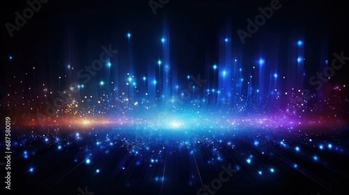 Futuristic Digital Innovation Concept Show Particle Abstract Background