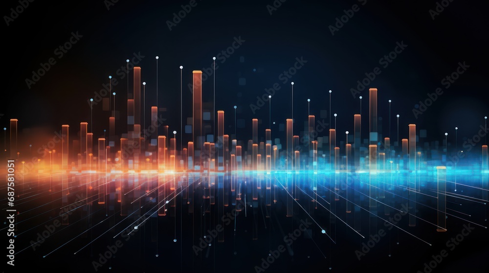 Modern IT Technology Show Evolving Particle Abstract Background Modern IT Technology Show Evolving Particle Abstract Background
