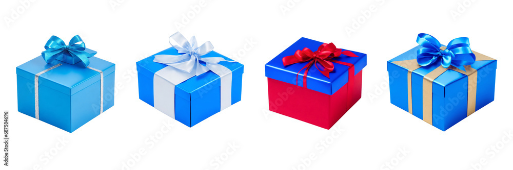Set of Cute charismas gift box, isolated over on white background(2) Set of Cute charismas gift box, isolated over on white background(2)