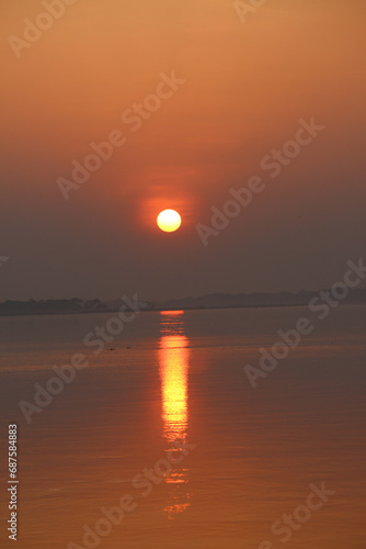 sunset over the sea