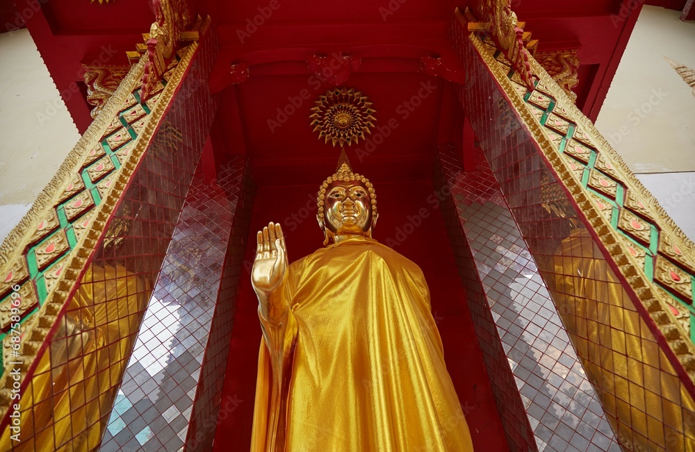 Fototapeta premium Wat Sanpanyang Luang in Lamphun, Thailand, was originally Hindu but later converted to a Buddhist temple